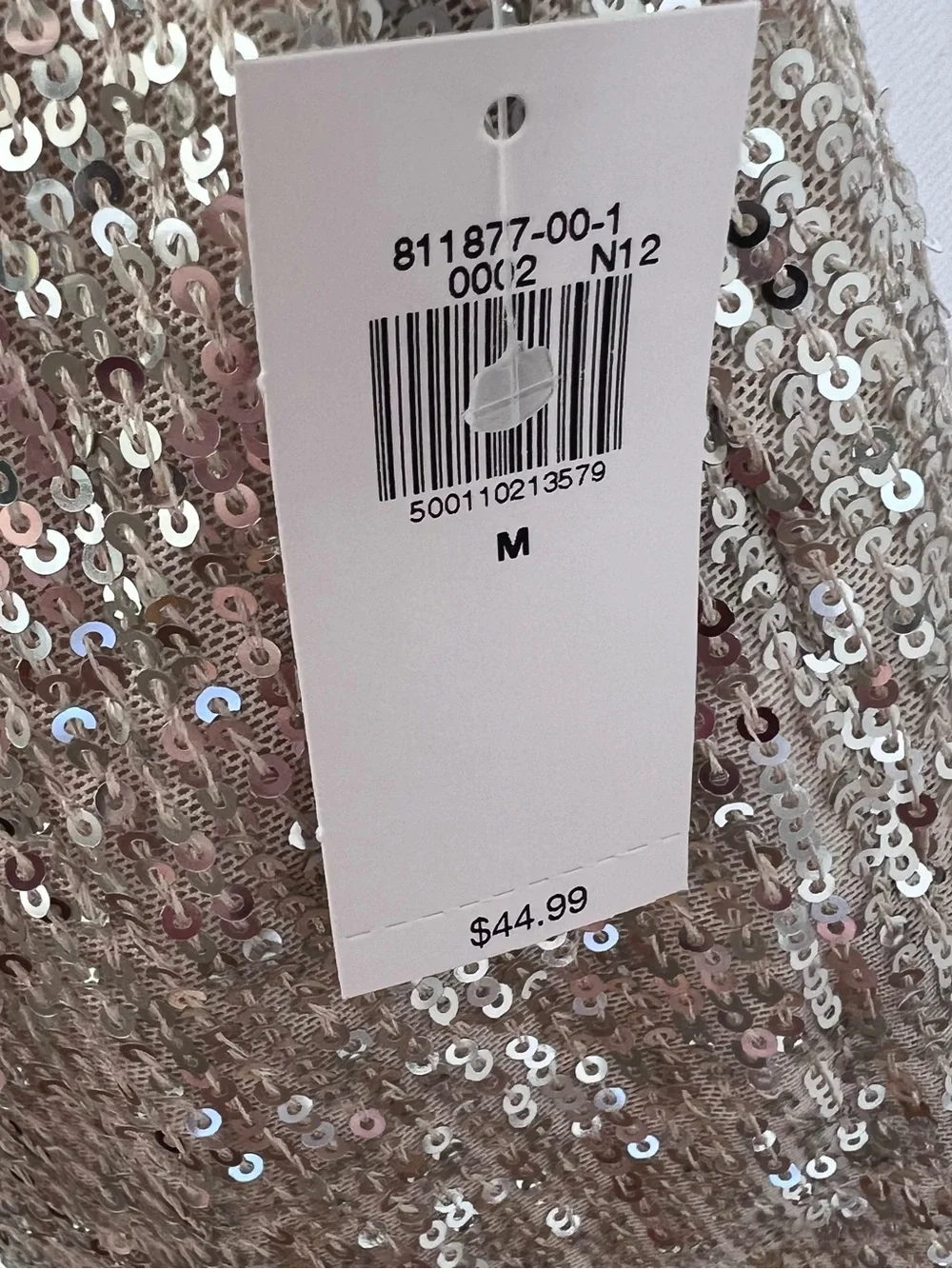 Old Navy Silver Sequin High Rise Flared Pants - Picture 2 of 4